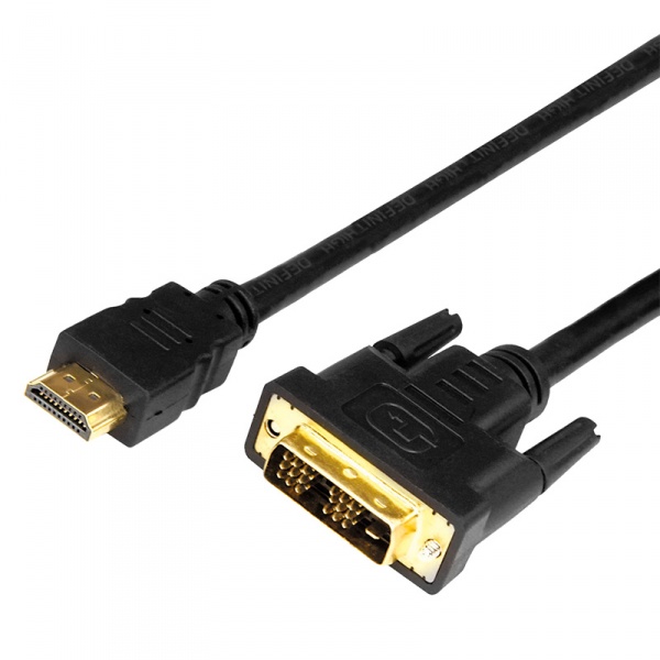  HDMI - DVI-D  ,  5  (GOLD) (PE ) REXANT