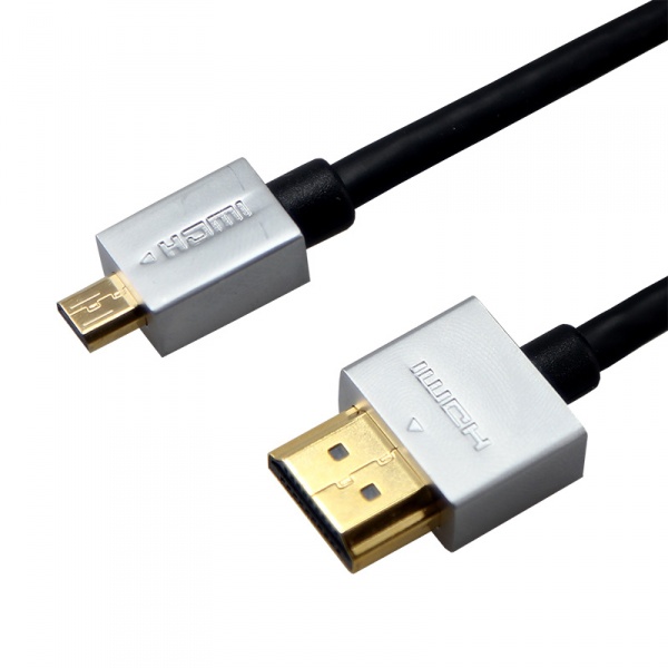  micro HDMI - HDMI,  1,5  Ultra Slim () (GOLD) REXANT
