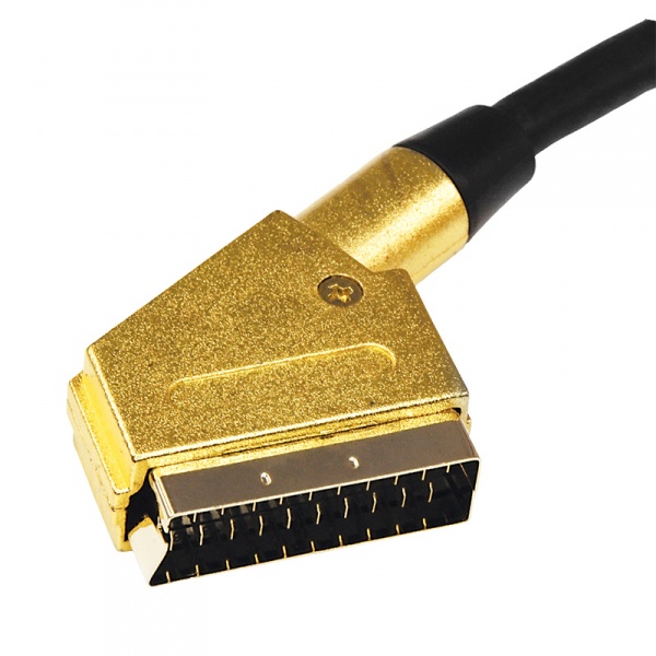  SCART - SCART (21 Pin),  3  (GOLD- GOLD) REXANT