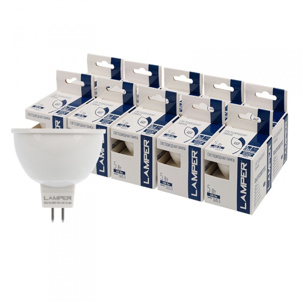  LED MR16 GU5,3, 5W 3000K 400Lm 220V PREMIUM Lamper